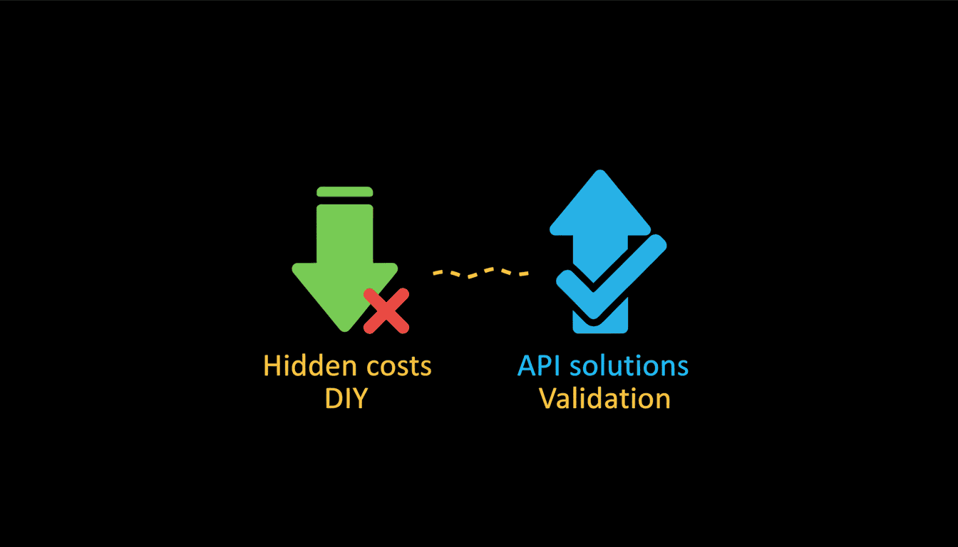 The Hidden Costs of DIY Database Validation vs. API Solutions