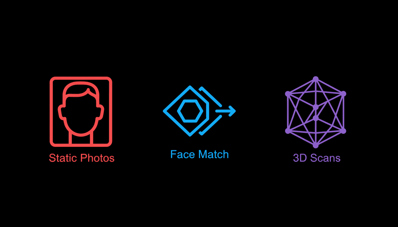 تطور مطابقة الوجوه: من الصور الثابتة إلى المسح ثلاثي الأبعاد (AR)