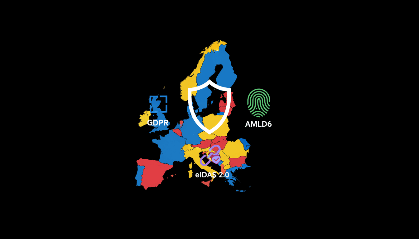 Navigating European KYC: GDPR, AMLD6, and eIDAS 2.0 Compared