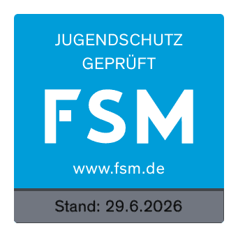 FSM Jugendschutz geprüft seal — youth protection tested