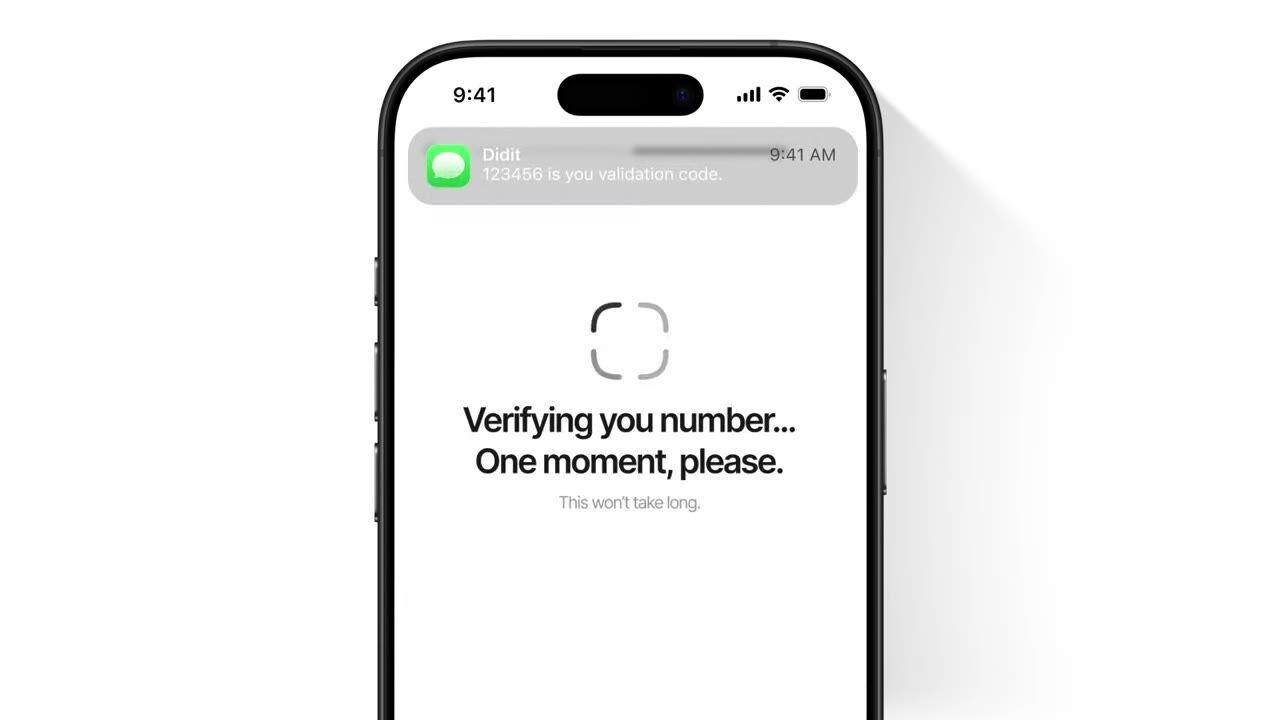 Didit Phone Verification, SMS / WhatsApp / Telegram / RCS one-time-code flow.