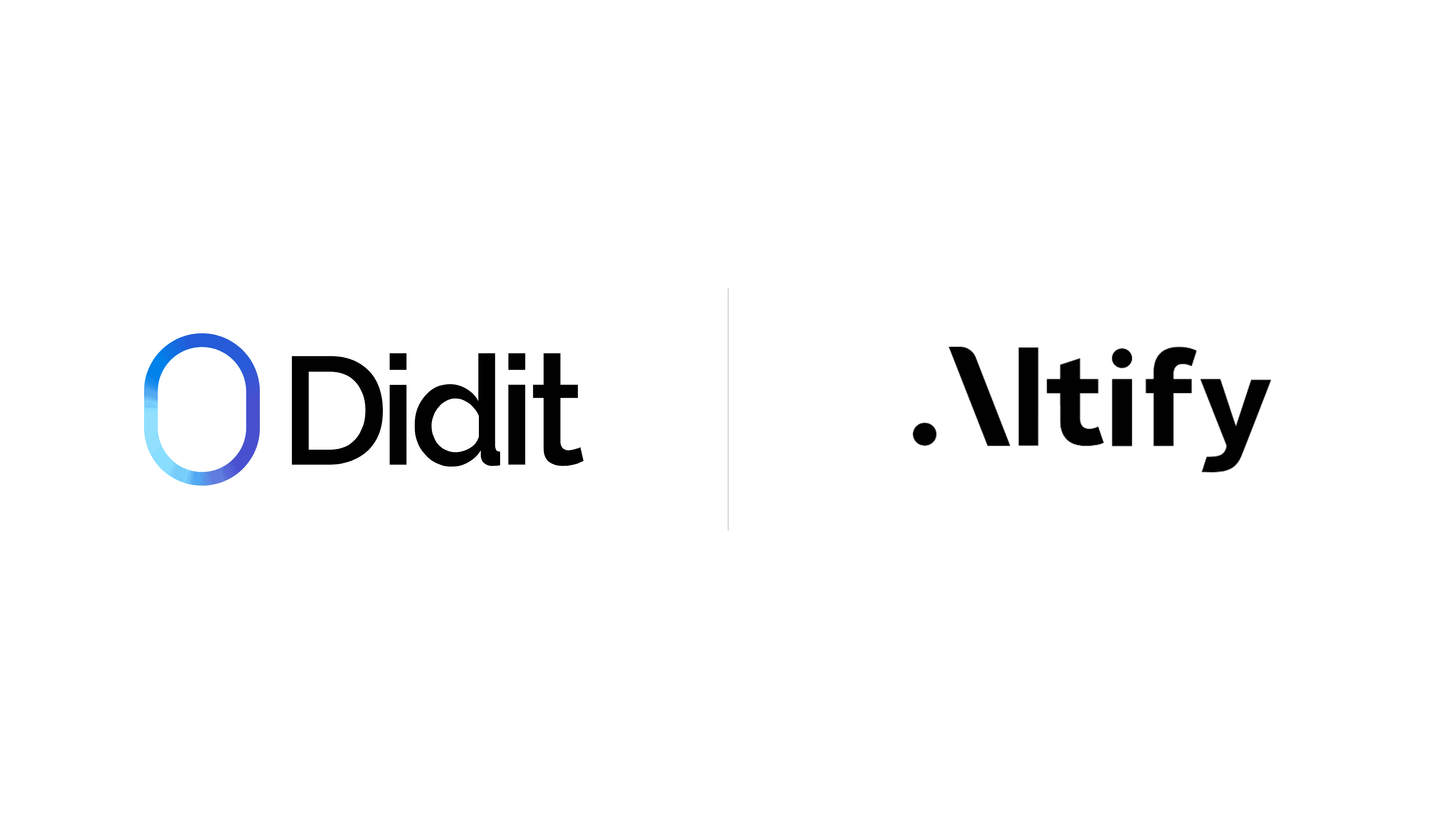 The Didit logo is on the left, and the Altify logo is on the right, separated by a vertical line.