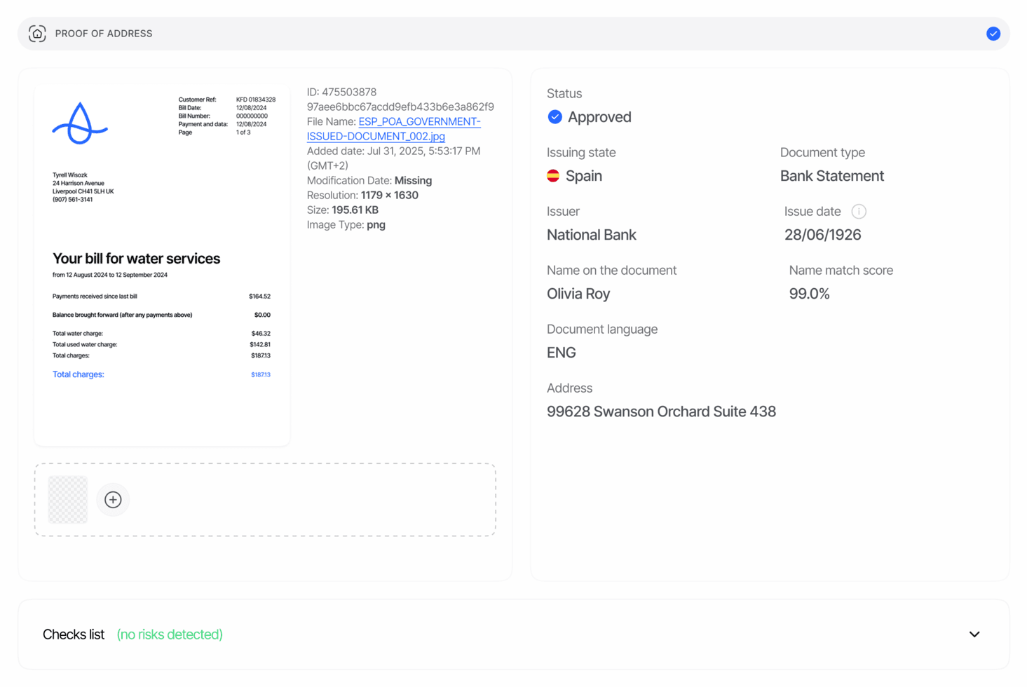 Proof of Address Process
