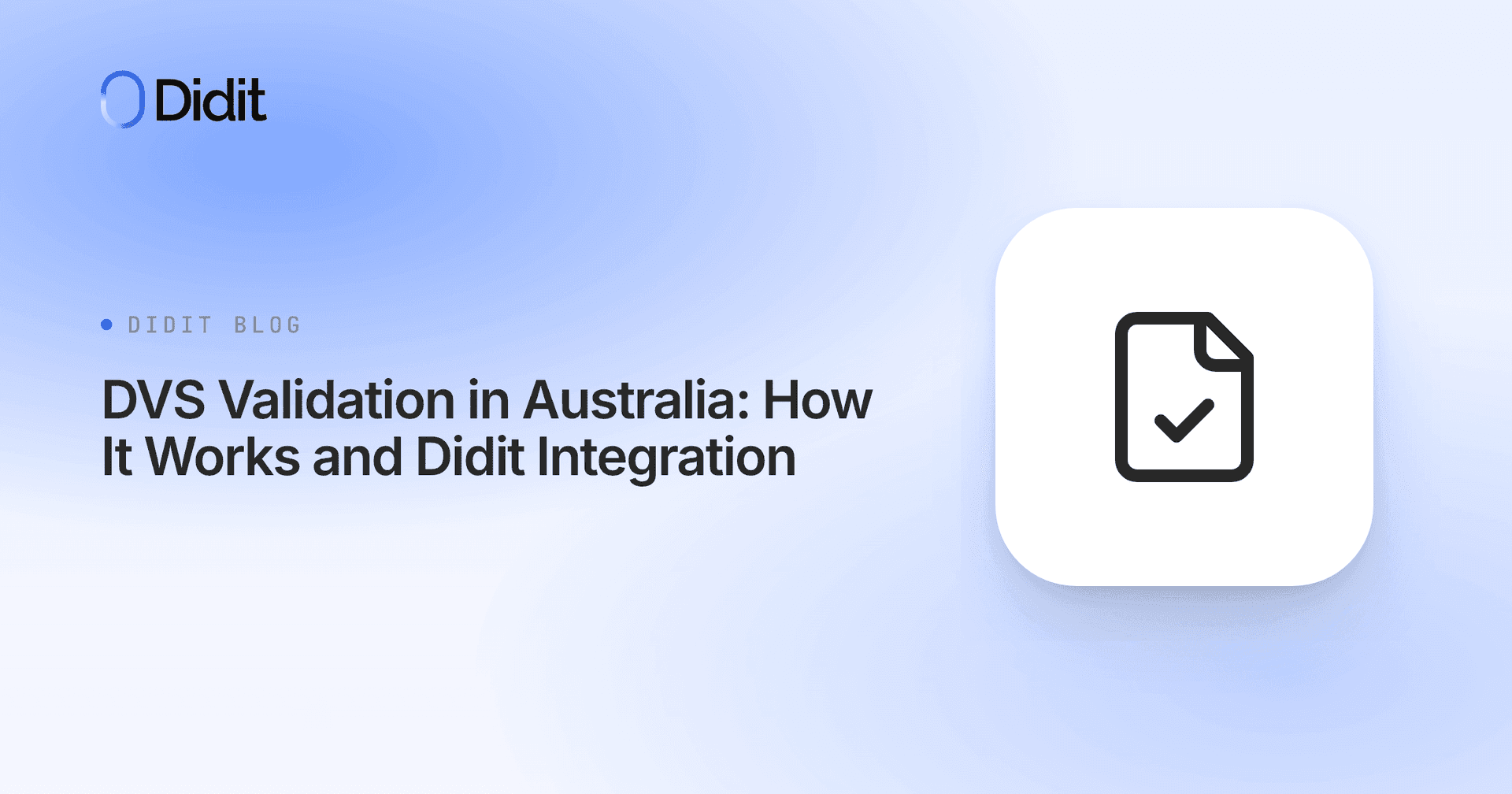 Postcode Australia Validation DVS Australia: Document Verification Service Guide