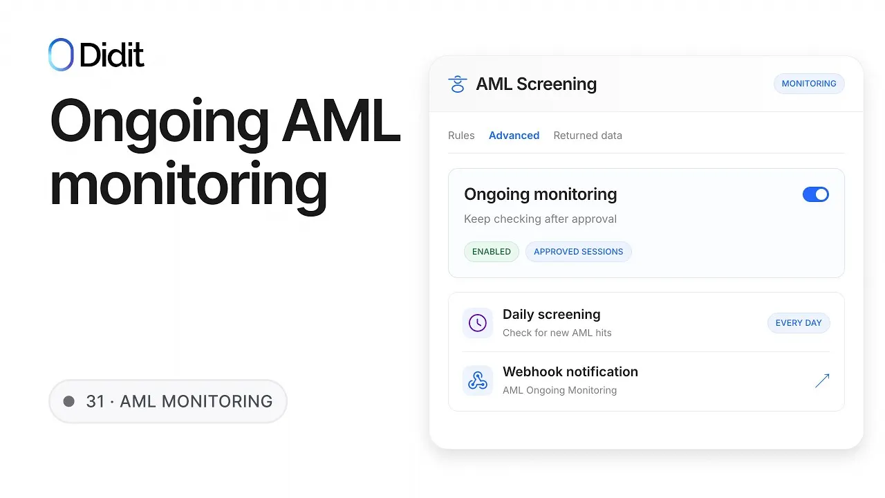 المراقبة المستمرة لمكافحة غسل الأموال (AML)
