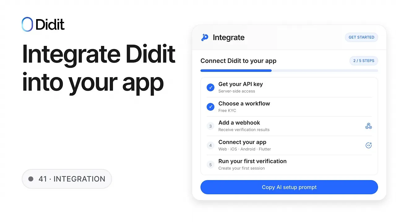 Integrate Didit in 5 Steps
