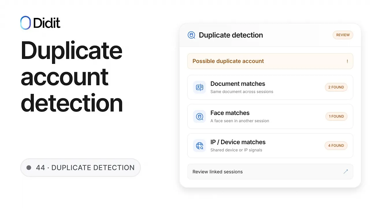 Duplicate Account Detection