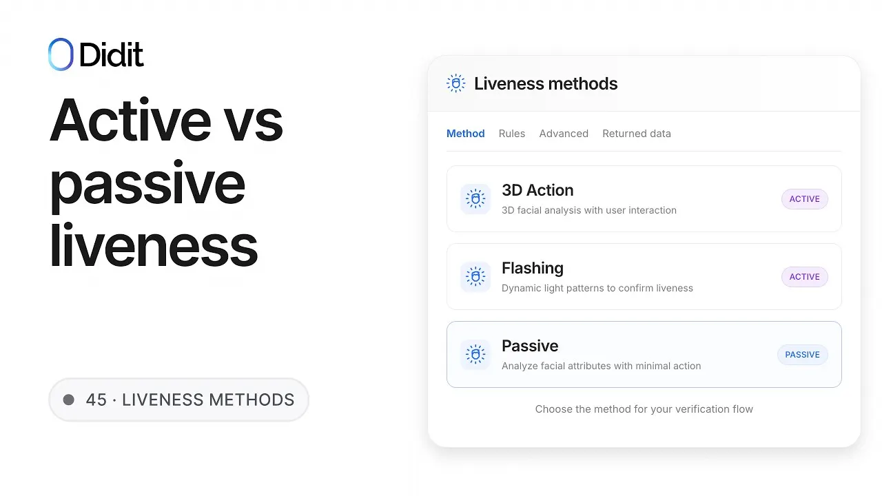Active vs Passive Liveness