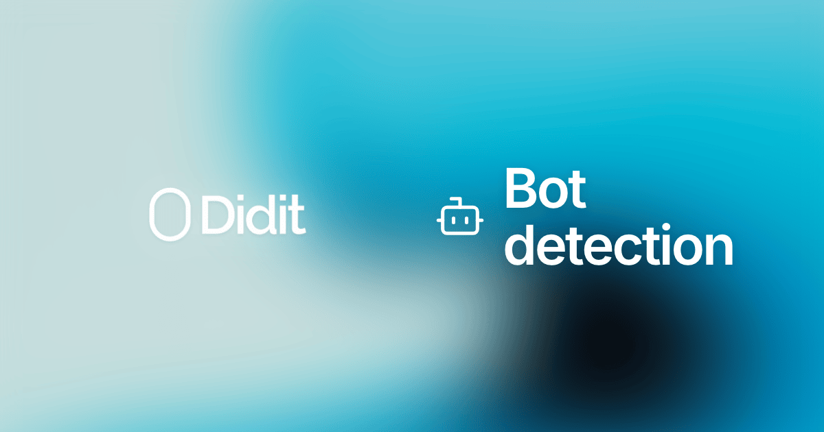 ボット検出, スクリプト攻撃対策のパッシブ・ライブネスゲート | Didit